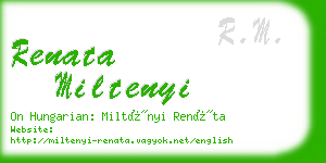 renata miltenyi business card